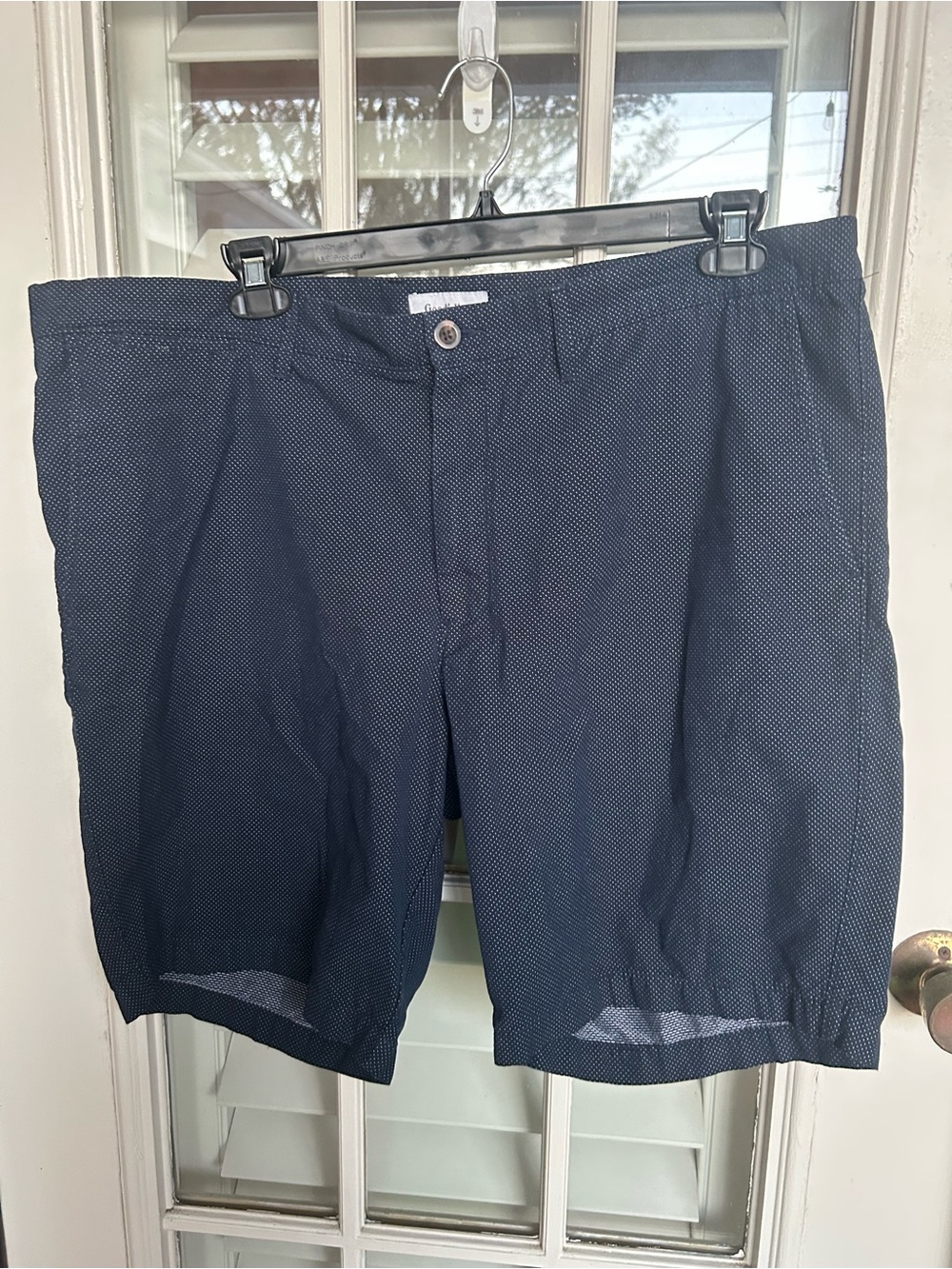 Goodfellow & Co Navy Microdot Flat-Front Shorts